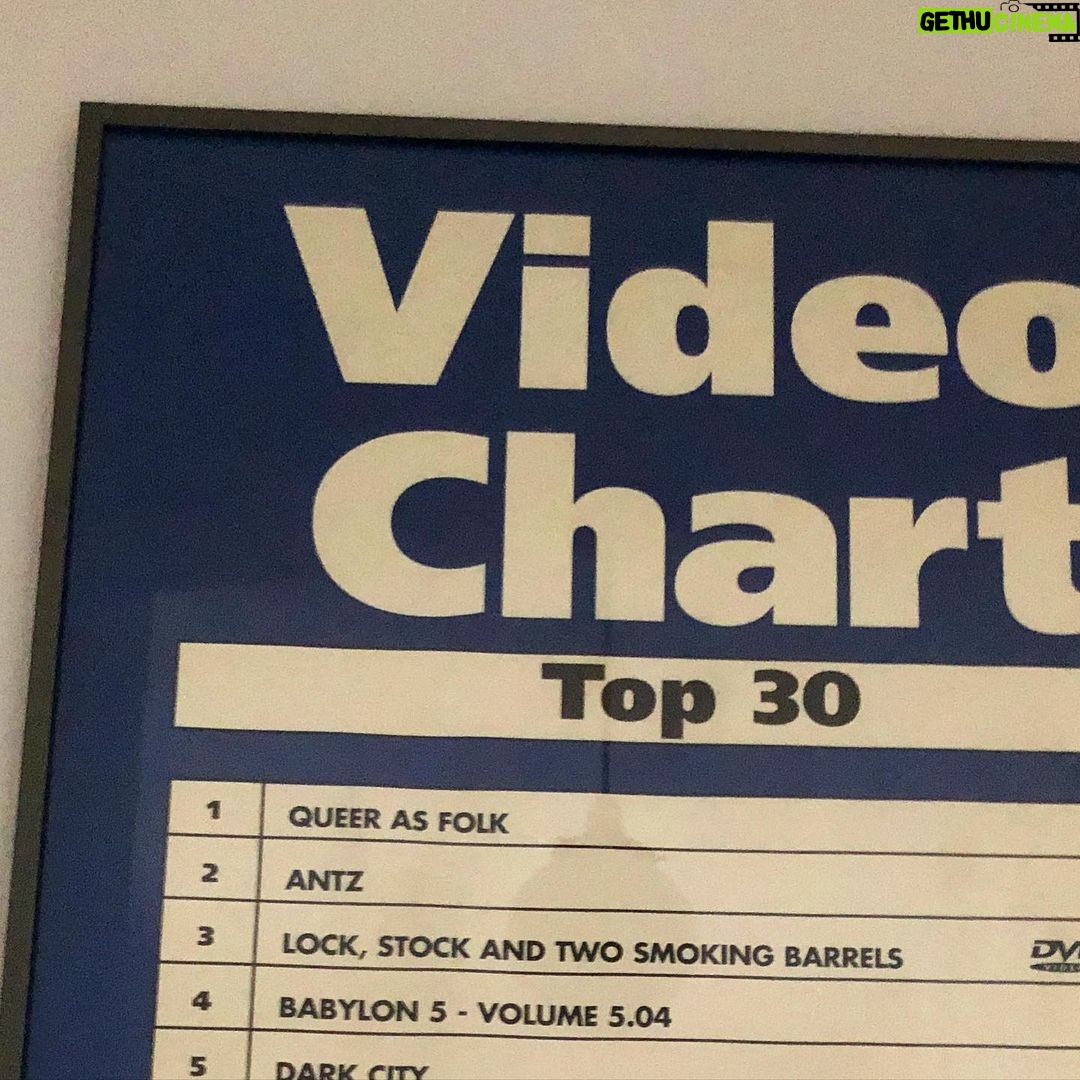 Russell T Davies Instagram - From 1999! Number one! βVideo chart!β I went into HMV and asked if I could have this π #qaf #queerasfolk @channel4 π