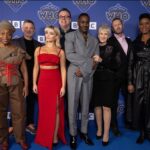 Russell T Davies Instagram - CHRISTMAS DAY, BBC One & Disney+, The Church on Ruby Road. Meet the team! Angela Wynter as Cherry Sunday, Joel Collins Exec Producer, Millie Gibson as Ruby Sunday, RTD, Ncuti Gatwa IS the Doctor!, Anita Dobson as Mrs Flood, Phil Collinson Exec Producer and Michelle Greenidge as Carla Sunday. Goblins not pictured. @bbcone @bbciplayer @disneyplus @bad_wolf_tv 🟦➕🎄 Christmas