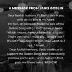 Russell T Davies Instagram - A message from Janis. (TRUE FACT: the Doctor calls her Janice because she’s got blonde hair like Janice from the Muppets. But now I realise Janis Goblin is a much funnier joke, so I’ll pretend that’s mine.) THE GOBLIN SONG available now, all proceeds to @bbccin. Stay tuned on Christmas Day to hear the Doctor and Ruby’s verse! 🎵🎄♥️ @bbcdoctorwho @bbcone @bbciplayer @disneyplus