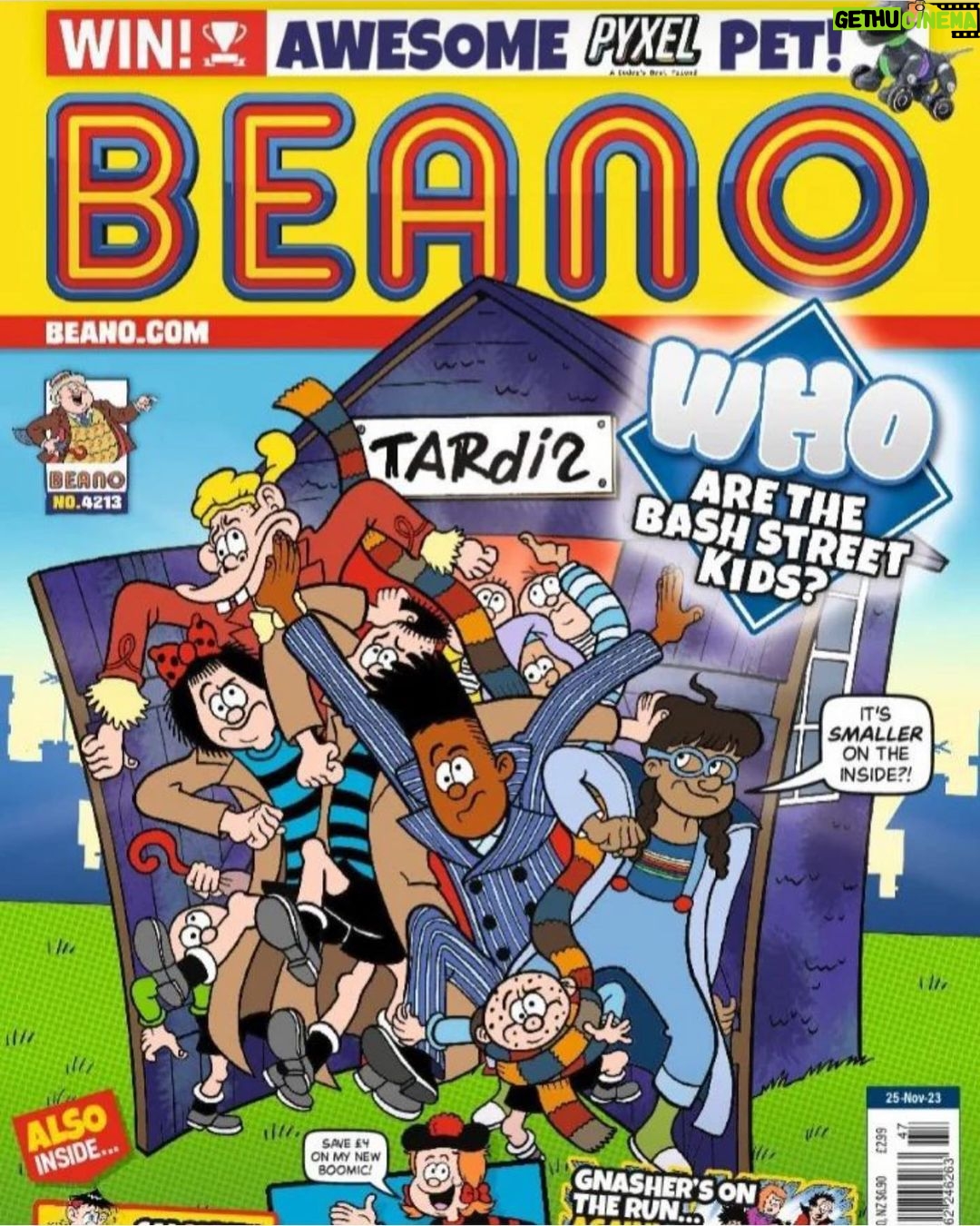 Russell T Davies Instagram - Even the Beano is celebrating! Thanks to @yourpalfanton and happy 85th, Beano! Great word,“Beano.” ♥️