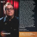 Russell T Davies Instagram - An absolute honour to be asked on @itvtonight to praise the amazing, life-changing Mr Bates Vs The Post Office, written by the wonderful Gwyneth Hughes and directed by @james.strong ♥️ When the arts are being underfunded and theatres closed, this shows what drama can do 🎭 Thanks to @paulbrandtv @itv @itnproductionstv ITV
