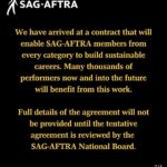 Rutina Wesley Instagram - 🙏🏿🙏🏿🙏🏿Repost from @sagaftra • THE #SagAftraStrike IS OVER. Dear #SagAftraMembers: We are thrilled and proud to tell you that today your TV/Theatrical Negotiating Committee voted unanimously to approve a tentative agreement with the AMPTP. As of 12:01am PT on November 9, our strike is officially suspended and all picket locations are closed. We will be in touch in the coming days with information about celebration gatherings around the country. In a contract valued at over one billion dollars, we have achieved a deal of extraordinary scope that includes "above-pattern" minimum compensation increases, unprecedented provisions for consent and compensation that will protect members from the threat of AI, and for the first time establishes a streaming participation bonus. Our Pension & Health caps have been substantially raised, which will bring much needed value to our plans. In addition, the deal includes numerous improvements for multiple categories including outsize compensation increases for background performers, and critical contract provisions protecting diverse communities. We have arrived at a contract that will enable SAG-AFTRA members from every category to build sustainable careers. Many thousands of performers now and into the future will benefit from this work. Full details of the agreement will not be provided until the tentative agreement is reviewed by the SAG-AFTRA National Board. We also thank our union siblings -- the workers that power this industry -- for the sacrifices they have made while supporting our strike and that of the Writers Guild of America. We stand together in solidarity and will be there for you when you need us. Thank you all for your dedication, your commitment and your solidarity throughout this strike. It is because of YOU that these improvements became possible. In solidarity and gratitude, Your TV/Theatrical Negotiating Committee