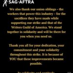 Rutina Wesley Instagram - 🙏🏿🙏🏿🙏🏿Repost from @sagaftra • THE #SagAftraStrike IS OVER. Dear #SagAftraMembers: We are thrilled and proud to tell you that today your TV/Theatrical Negotiating Committee voted unanimously to approve a tentative agreement with the AMPTP. As of 12:01am PT on November 9, our strike is officially suspended and all picket locations are closed. We will be in touch in the coming days with information about celebration gatherings around the country. In a contract valued at over one billion dollars, we have achieved a deal of extraordinary scope that includes "above-pattern" minimum compensation increases, unprecedented provisions for consent and compensation that will protect members from the threat of AI, and for the first time establishes a streaming participation bonus. Our Pension & Health caps have been substantially raised, which will bring much needed value to our plans. In addition, the deal includes numerous improvements for multiple categories including outsize compensation increases for background performers, and critical contract provisions protecting diverse communities. We have arrived at a contract that will enable SAG-AFTRA members from every category to build sustainable careers. Many thousands of performers now and into the future will benefit from this work. Full details of the agreement will not be provided until the tentative agreement is reviewed by the SAG-AFTRA National Board. We also thank our union siblings -- the workers that power this industry -- for the sacrifices they have made while supporting our strike and that of the Writers Guild of America. We stand together in solidarity and will be there for you when you need us. Thank you all for your dedication, your commitment and your solidarity throughout this strike. It is because of YOU that these improvements became possible. In solidarity and gratitude, Your TV/Theatrical Negotiating Committee