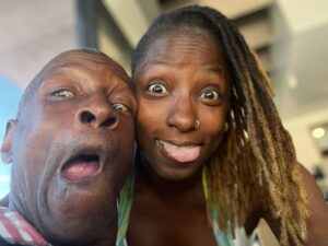 Rutina Wesley Instagram - SWIPE👉🏿 My twin and the man of the hour! HBD Daddy! #SameFaceSameSmile