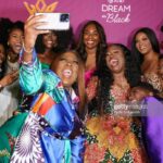Rutina Wesley Instagram - Seeing old friends, meeting new friends…joy was in the “Heir”. 💜💜💜 Thank you mama @koshiemills and @heirsofafrika for having me. Makeup: @savvystarbeauty Hair: @tallulahm Suit/Accessories: @albalegacy Sneaks: Dunk Supremes 📸 @gettyimages