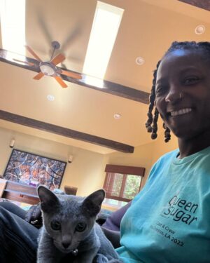 Rutina Wesley Instagram - Queen sugar is here!!! Ms. Nova Bleu….that first slide is her watching Isla, that’s been her main focus and that 2nd slide, well that’s her reaction to Isla in the room. She was like “Nah son, get your dog, get your dog son!” 😂😂😂