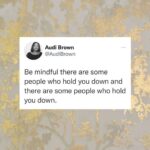 Rutina Wesley Instagram - A word or two….from @audilbrown SWIPE 👉🏿 Stop awaking women’s love if you are not capable of loving them- Audi. Wherever you are, there you will be. Patience is key, for one day you will be free….to be. #YourTruthShallSetYouFree #LiveInItNotAroundIt 💜🙏🏿