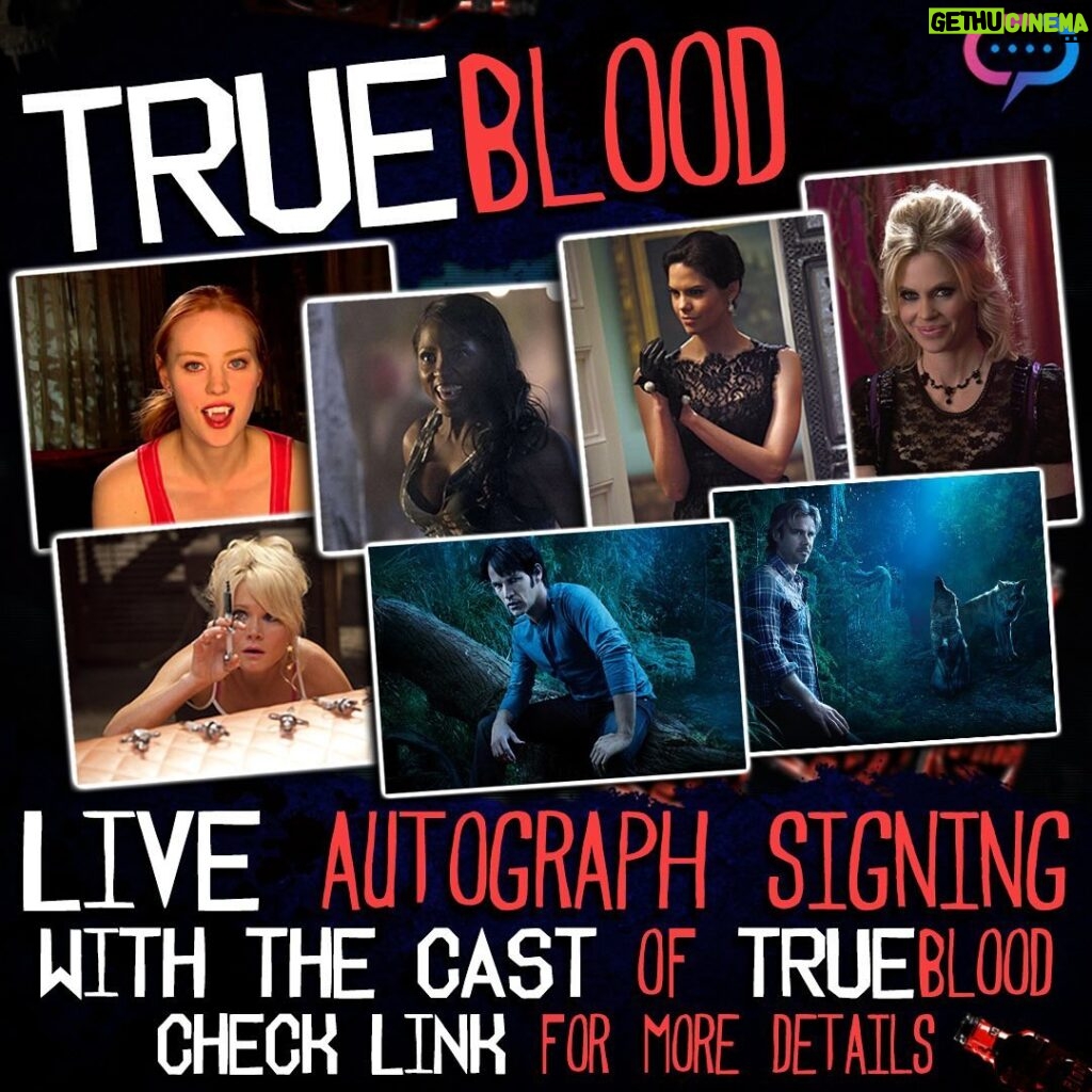 Rutina Wesley Instagram - Join us DEC 10th for a LIVE AUTOGRAPH SIGNING on @streamily.live!! Check the LINK IN BIO to purchase photos to be signed LIVE at the event. #TrueBlood 🩸🩸🩸