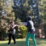 Rutina Wesley Instagram – I may be tired but I keep pushing to the end 💪🏿💪🏿💪🏿….#MuayThai