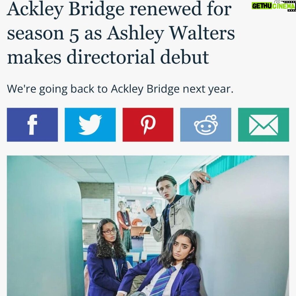 Ryan Dean Instagram - So the rumours are true!! We are back to #ackleybridge for a another series (S5) 🤯 Who is excited?!? Drop your comments below!🔥 Got to say a massive thank you to @channel4 & @revolutiontalent_ @theforge_drama