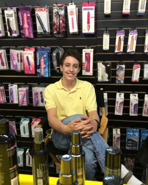 Ryan Lee Instagram - Why am I dead, wearing a disguise and surrounded by dildos? Watch My Dead Ex now to find out 🤠 ! @netflix