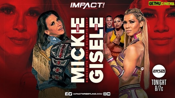 Ryan Parmeter Instagram - @impactwrestling IMPACT is TONIGHT at 8/7c on AXS TV! - Mickie James vs. Gisele Shaw for the Knockouts World Championship - Jonathan Gresham vs. KUSHIDA - Callihan vs. Rhino