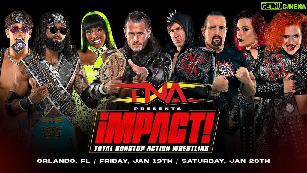 Ryan Parmeter Instagram - 🤘🏻💀🤘🏻🔥🔥 “Total Nonstop Action (TNA) Wrestling returns to Orlando, Florida on January 19th and 20th, at Osceola Heritage Park. TNA Wrestling Presents iMPACT! as television trucks will be in Orlando to capture all of the in-ring action for upcoming episodes of the company’s flagship weekly TV show. Tickets go on-sale Tomorrow at 10am ET on Ticketmaster.com or IMPACTWrestling.com