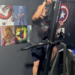 Ryan Parmeter Instagram - “Eyes on the prize, heart set on the goal. With unwavering determination, we’re unstoppable. Keep your focus sharp and your dreams within reach. 💪🏻💀🤘🏻 #FocusOnTheGoal #InspirationalJourney” #neverstop #agenda #story #fight #dream #goals #keeponkeepingon #training #trainer #sweat Thank You @performance_coach_winans for the hellafied session!! Many more to go! We keep going 🤘🏻💀🤘🏻 Shirt shoutout!! @collarxelbow @loverboybrock