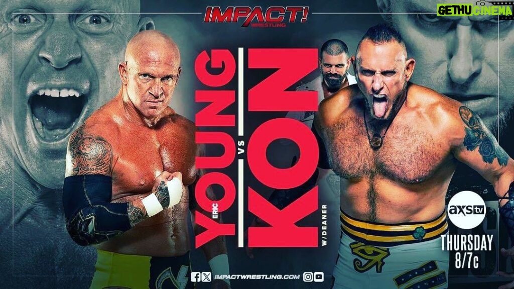 Ryan Parmeter Instagram - 🤘🏻🐺🤘🏻 Posted @withregram • @impactwrestling Eric Young faces Kon THURSDAY at 8/7c on IMPACT #996! #IMPACTonAXSTV
