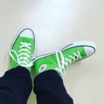 Ryo Yokoyama Instagram - 買っちゃいました。 今ならなんとなく、緑色なら似合う気しかしなかったもので。 #コンバース #オーラリー #ビューティーアンドユース