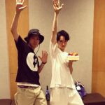 Ryo Yokoyama Instagram - 正悟ハピバ😊 これからもよろしくね。 カレー食べ行こうね。 #濱正悟 #ルパンブルー #お誕生日 #おめでとう #ギャングラー被害者の会 #レオタード同盟 #ルパパト