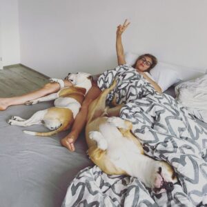 Sára Milfajtová Instagram - Mornings like: #doglover ♥️