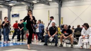 Sé Marie Instagram - when I was invited to compete in my first ever karate tournament this week, my literal response was: “that idea absolutely terrifies me… so I suppose I have to do it” 🤓 

incredibly proud of this team!! @usaprokarate #kumiteclassic