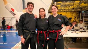 Sé Marie Instagram - when I was invited to compete in my first ever karate tournament this week, my literal response was: “that idea absolutely terrifies me… so I suppose I have to do it” 🤓 incredibly proud of this team!! @usaprokarate #kumiteclassic