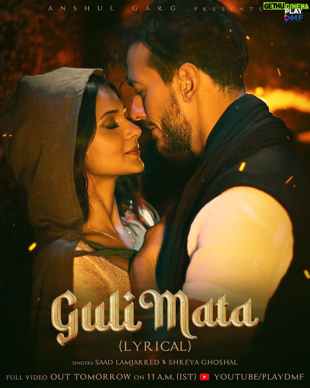 Saad Lamjarred Instagram - Prepare to fall in love all over again β With the enchanting Guli Mata Lyrical Video!! π Song Out Tomorrow at 11am Exclusively on @playdmfofficial YouTube channel! @shreyaghoshal @jenniferwinget1 @saadlamjarred1 @anshul300 @mehdimozayine @mohamed_el_maghribii @gauravarora08 @sankalp1 @vickysandhudesigns @madarashooka @tarik_lahjaily @iamrajatnagpal @rana_sotal @agam.mann @azeem.mann @amitkridey @ingrooves_india @desimusicfactory @raghav.sharma.14661 #saadlamjarred #shreyaghoshal #jenniferwinget #playdmf #music