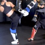Sabina Mazo Instagram - “Light technical rounds” with @sabinamazo 👀 The high kick queen just knows how to use her length. There’s no sparring with her without having to watch out for those. All jokes aside, Sabina is a great training partner. She doesn’t accept anything less than the highest level of training, and she pushes her partners to bring their best in every training session. We’re anxiously counting the days til we hear some fight news for the Colombian Queen. #BlackHouseMMA #mmafighter #ufc #highkick #SabinaMazo #colombianqueen #fightlikeagirl #womenwhofight #sparringrounds #muaythai #combatsports #mmagym Black House MMA