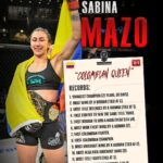 Sabina Mazo Instagram - @SabinaMazo breaks records every time she steps inside the LFA Octagon. 🔥 Here are a dozen records set by the LFA Women's Flyweight Champion. 🇨🇴 👑