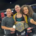 Sabina Mazo Instagram - 🇻🇪🇨🇴🇵🇹 We are so proud of @SabinaMazo for taking a DOMINANT PERFORMANCE tonight to regain the @LFAFighting #FlyweightChampionship!!! So proud of the culture created with these strong women: @PieraLaFiera, @Tabatha.Ricci, @Jacqueline.Cavalcanti, & @SabinaMazo are a force to be reckoned with!! 🙏 Thank you to the whole @BlackHouseMMA team who pushed Sabina this year to gain the third LFA belt by this crew! Thank you to our training partners & coaches for bringing us this victory! #SabinaMazo #LFA164 @BlackHouseMMA #BlackHouse Southwest University Park - Chihuahuas Stadium