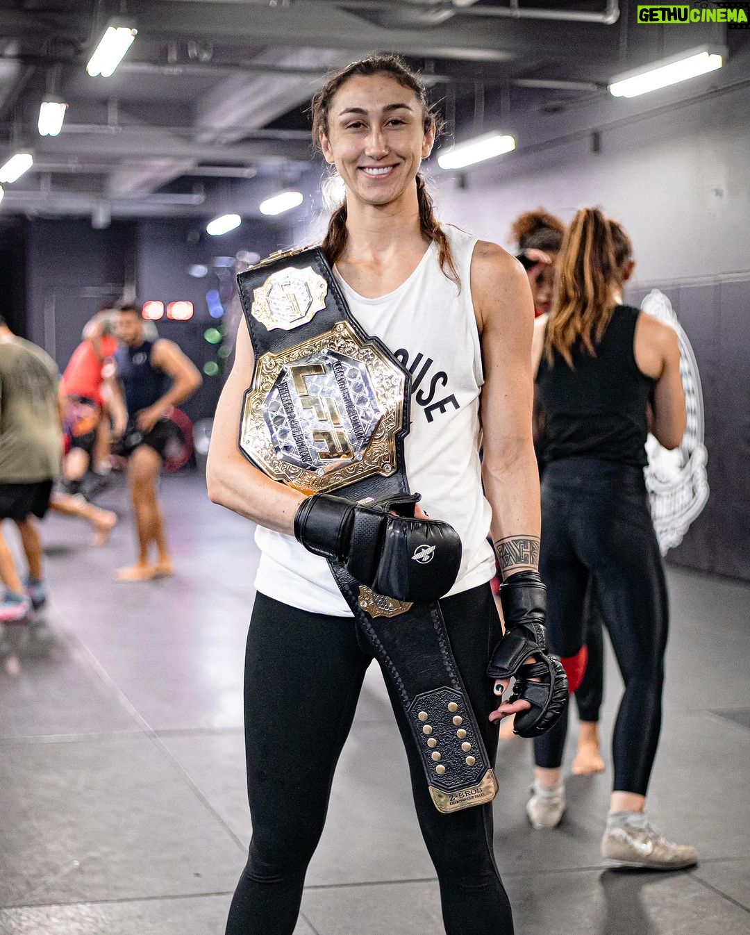 Sabina Mazo Instagram - Friendly reminder that we’re two for two on @lfafighting title fights this year 😏 @jacqueline.cavalcanti won the bantamweight championship belt back in April, and @sabinamazo brought the flyweight belt home for a SECOND time last Friday. Safe to say Sabina owns that division. These girls are developing as more well-rounded fighters every single day, and we can’t wait to see what is possible for both of them. Jacqueline will be making her first @ufc appearance soon… Stay tuned. 📸: @emilsmarie ______________________________ Lembrete amigável de que somos dois a dois nas lutas pelo título do @lfafighting esse ano. @jacqueline.cavalcanti conquistou o cinturão dos pesos-galos em abril, e @sabinamazo levou o cinturão dos pesos-moscas para casa pela SEGUNDA vez na última sexta-feira. Essas meninas estão se desenvolvendo como lutadoras mais completas a cada dia, e mal podemos esperar para ver o que é possível para ambas. Jacqueline irá fazer sua primeira aparição no @ufc em breve… Fique ligado. #BlackHouseMMA #LFAChampion #fightlikeagirl #flyweightchampion #bantamweightchampion #femalefighter #victory #titlefight #mmachampion #ufcfighter #combatsports #mixedmartialarts Black House MMA