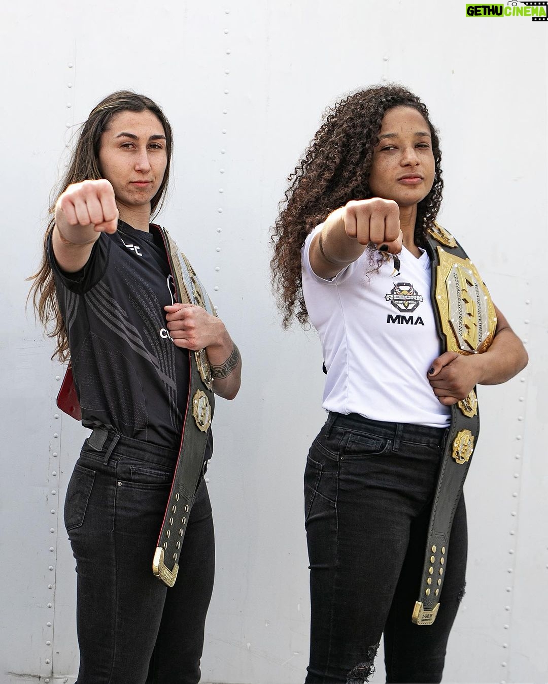 Sabina Mazo Instagram - Friendly reminder that we’re two for two on @lfafighting title fights this year 😏 @jacqueline.cavalcanti won the bantamweight championship belt back in April, and @sabinamazo brought the flyweight belt home for a SECOND time last Friday. Safe to say Sabina owns that division. These girls are developing as more well-rounded fighters every single day, and we can’t wait to see what is possible for both of them. Jacqueline will be making her first @ufc appearance soon… Stay tuned. 📸: @emilsmarie ______________________________ Lembrete amigável de que somos dois a dois nas lutas pelo título do @lfafighting esse ano. @jacqueline.cavalcanti conquistou o cinturão dos pesos-galos em abril, e @sabinamazo levou o cinturão dos pesos-moscas para casa pela SEGUNDA vez na última sexta-feira. Essas meninas estão se desenvolvendo como lutadoras mais completas a cada dia, e mal podemos esperar para ver o que é possível para ambas. Jacqueline irá fazer sua primeira aparição no @ufc em breve… Fique ligado. #BlackHouseMMA #LFAChampion #fightlikeagirl #flyweightchampion #bantamweightchampion #femalefighter #victory #titlefight #mmachampion #ufcfighter #combatsports #mixedmartialarts Black House MMA