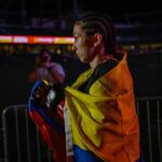 Sabina Mazo Instagram - Ese momento de ir hacia el octágono es muy emocionante. Difícil de describir pero sin duda muy único. (La cuarta foto es mi favorita y la tuya!?) - That moment of walking to the cage is so unique. It’s a lot of emotions and sensations at the same time. (My favorite is the fourth one and yours!?) @lfafighting #lfa164
