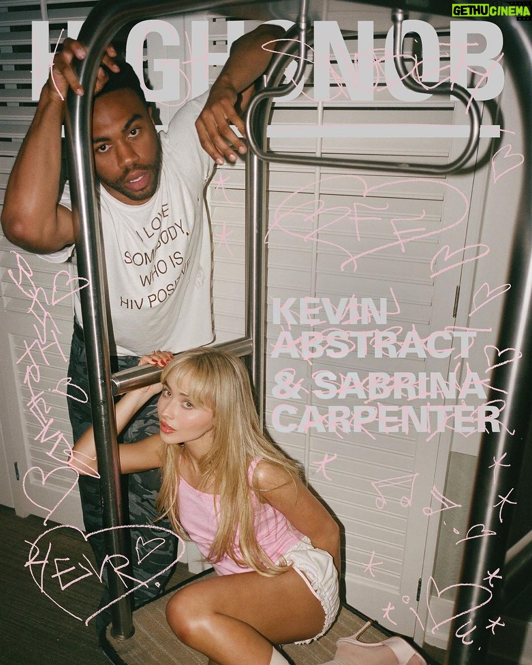 Sabrina Carpenter Instagram - happy valentine’s day from ya boys đŸ’˜ @kevinabstract @highsnobiety