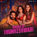 Sachin Sanghvi Instagram – Fun, laughter and lots of thumkas, witness what all went behind making of the biggest thumka anthem of the year, #Thumkeshwari! ❤️💃

#Bhediya

@varundvn @kritisanon @amarkaushik #DineshVijan @sachinjigar @jigarsaraiya @ashkinglive @rashmeetkaur @amitabhbhattacharyaofficial @ganeshacharyaa @maddockfilms @officialjiostudios @zeemusiccompany