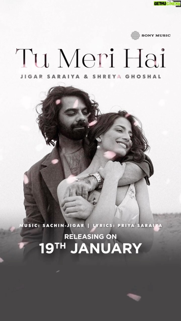 Sachin Sanghvi Instagram - This winter, welcome the feeling of love with @jigarsaraiya and @shreyaghoshal’s #TuMeriHai Releasing on 19th January. @priyasaraiyaofficial @sonymusicindia @romilved @soul.kari @karishmakacharya @akshatahonawar @neerajnavare @sanjanavij @sachinjigar @32farvariproduction