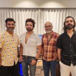 Sachin Sanghvi Instagram - #babytujhepaaplagega is out today. Sharing a bts picture with y'all . Was such an amazing session with @realhimesh sir . His awareness , his zeal , his knowledge, his breath control , pitching and his never dying spirit. Seldom do we care to see what lies behind the success of these legends. Salute !!