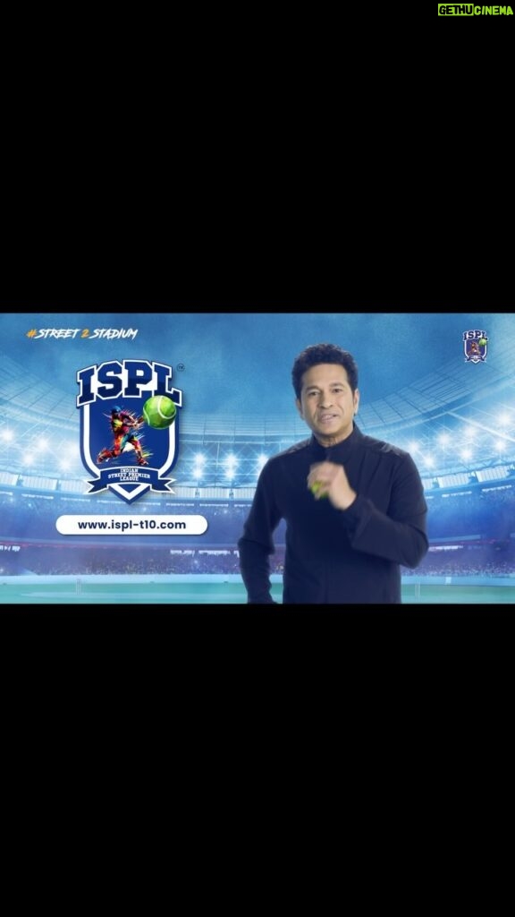 Sachin Tendulkar Instagram - There are millions of Indians who play cricket on the streets. Watch some of these cricketing champions play on the field. Tune in and cheer for them as they go from #Street2Stadium #ISPL #NewT10Era #EvoluT10n #ZindagiBadalLo #isplt10 #partnership