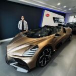 Sadri Skander Instagram - De retour cher mon dealer préféré. Avec cette merveille cette fois ci ✨ • W16 • 1 500 ch !! 😵 • 420 km/h 😮‍💨 • 99 exemplaires • 6 millions d’euros • Livraison 2024 Powwwwwwwww 😵‍💫 Bugatti Mistral ✨ . #bugatti #mistral #bugattimistral Beverly Hills, California