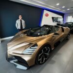 Sadri Skander Instagram - De retour cher mon dealer préféré. Avec cette merveille cette fois ci ✨ • W16 • 1 500 ch !! 😵 • 420 km/h 😮‍💨 • 99 exemplaires • 6 millions d’euros • Livraison 2024 Powwwwwwwww 😵‍💫 Bugatti Mistral ✨ . #bugatti #mistral #bugattimistral Beverly Hills, California