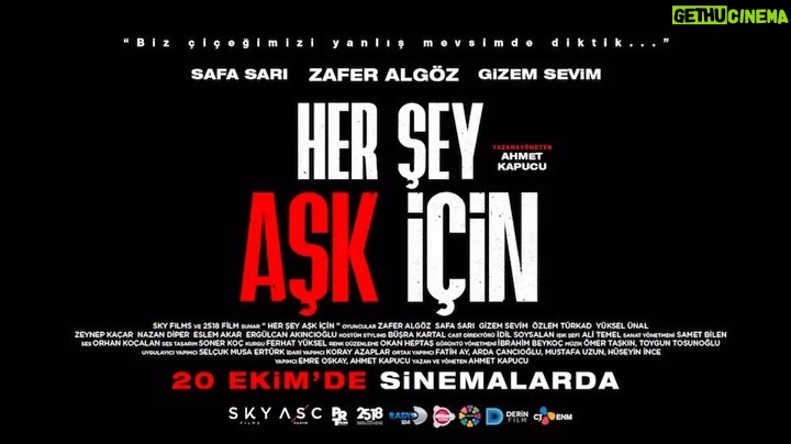 Safa Sarı - 9.3K Likes - HER ŞEY AŞK İÇİN !! 20 Ekim’de sinemalardayız efeem 😊🎉🎊🎉🎊