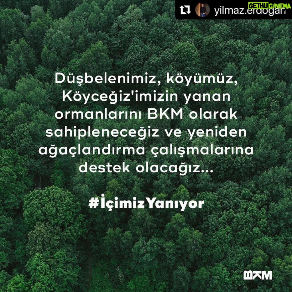 Safa Sarı Instagram - Düşbelenimiz, köyümüz, Köyceğiz'imizin yanan ormanlarını BKM olarak sahipleneceğiz ve yeniden ağaçlandırma çalışmalarına destek olacağız... #İçimizYanıyor