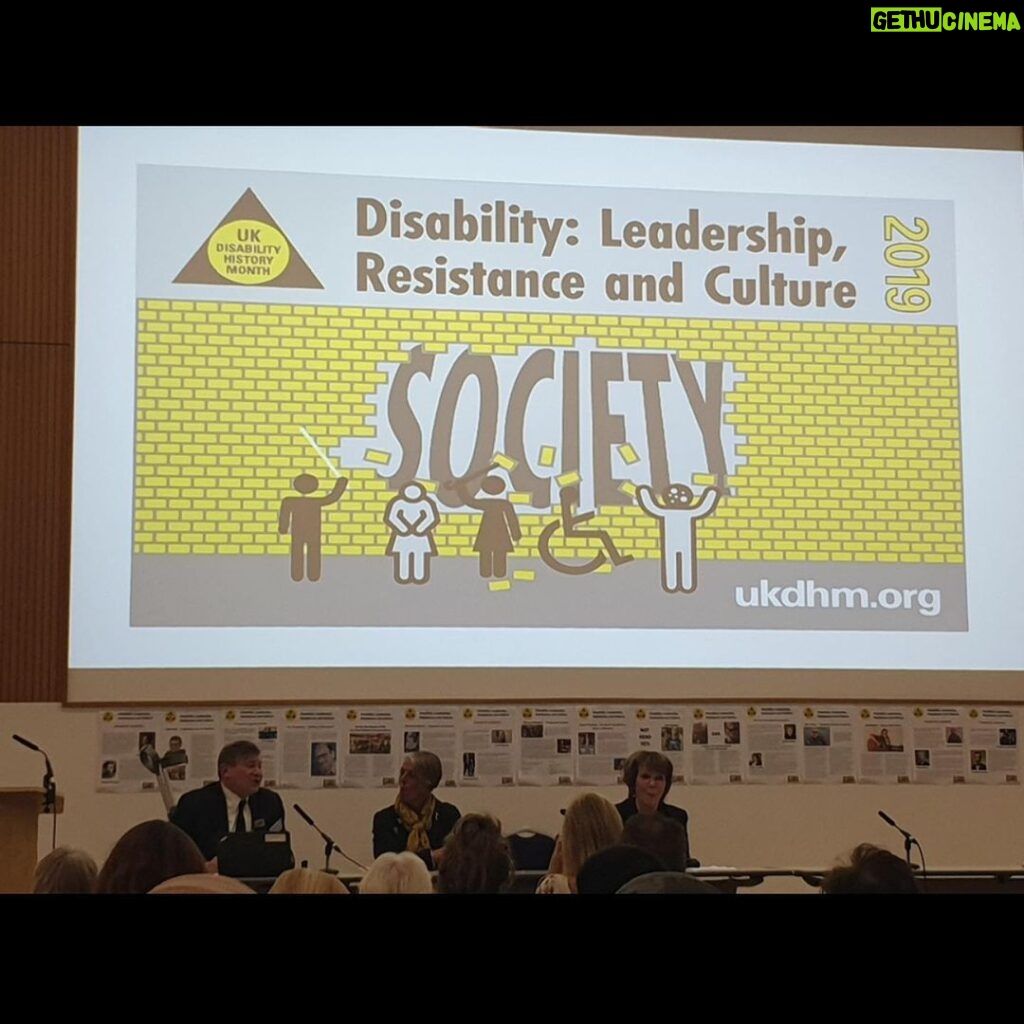 Saffron Burrows Instagram - ten years ago my brilliant feminist radical step father @rlrieser began UK disability history month at our kitchen table... last week was the launch of this months @UKDHM