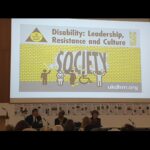 Saffron Burrows Instagram – ten years ago my brilliant feminist radical step father @rlrieser began UK disability history month at our kitchen table…
last week was the launch of this months @UKDHM