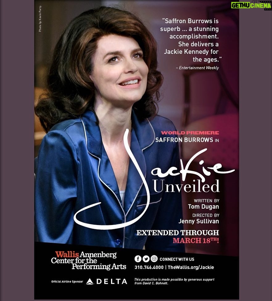 Saffron Burrows - 825 Likes - #jackieunveiled extended to March 18th ... @thewallisbh
