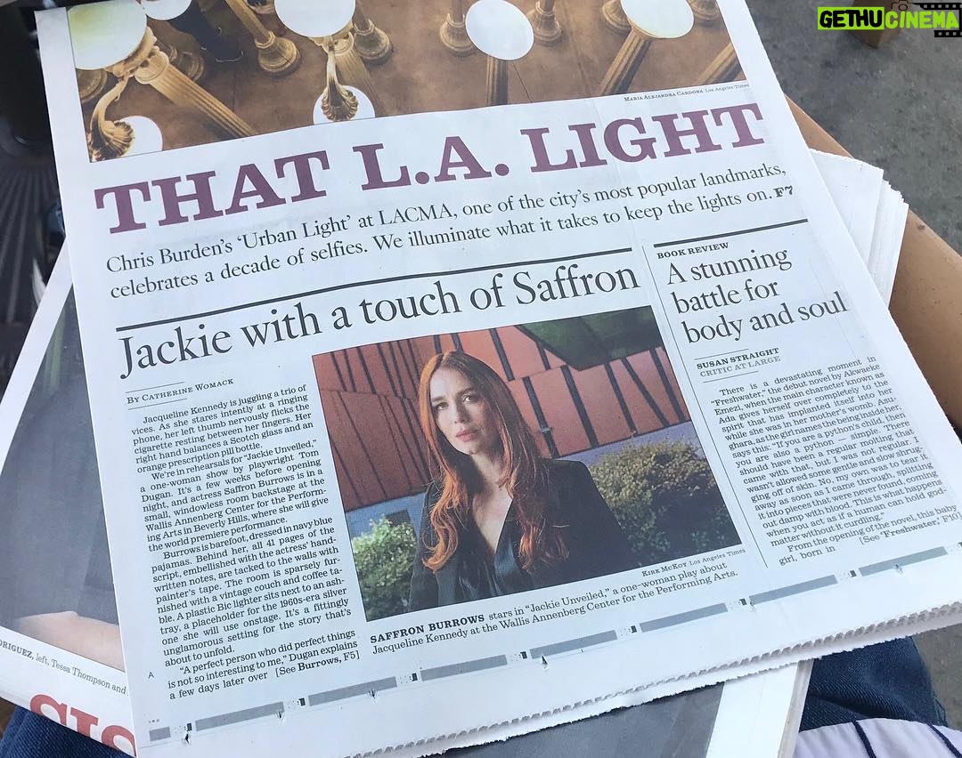 Saffron Burrows - 810 Likes - …interview about Jackie @TheWallisBh previews begin Thursday #JackieUnveiled @latimes @bigmac857 #KirkMcKoy