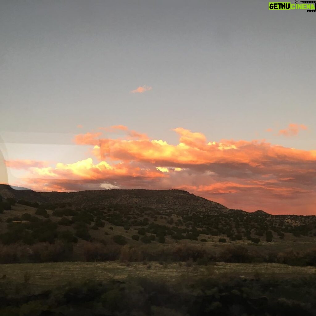 Saffron Burrows Instagram - #Amtrak dusk