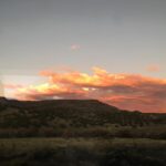 Saffron Burrows Instagram – #Amtrak dusk