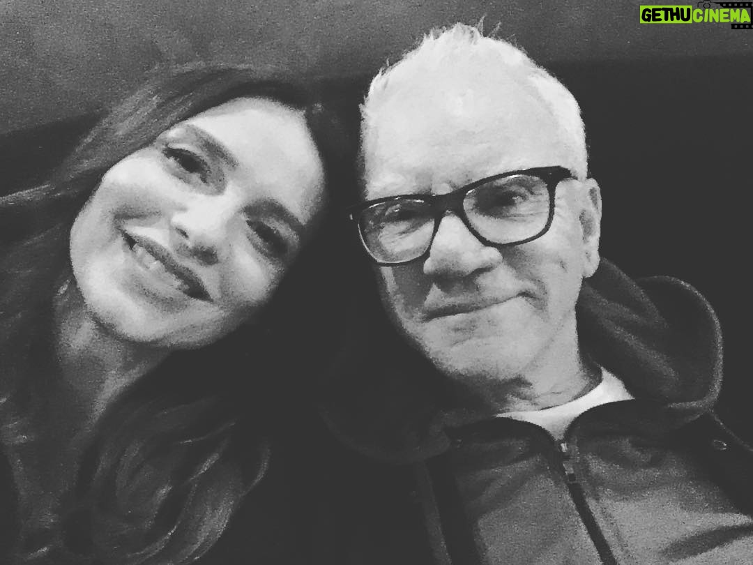 Saffron Burrows - 1.1K Likes - with irrepressible Malcolm today... wrapping season 3 @mitjamazon #mozartinthejungle #malcolmmcdowell