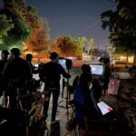 Saffron Burrows Instagram - night shoot @neighborhoodalertfilm Day #5