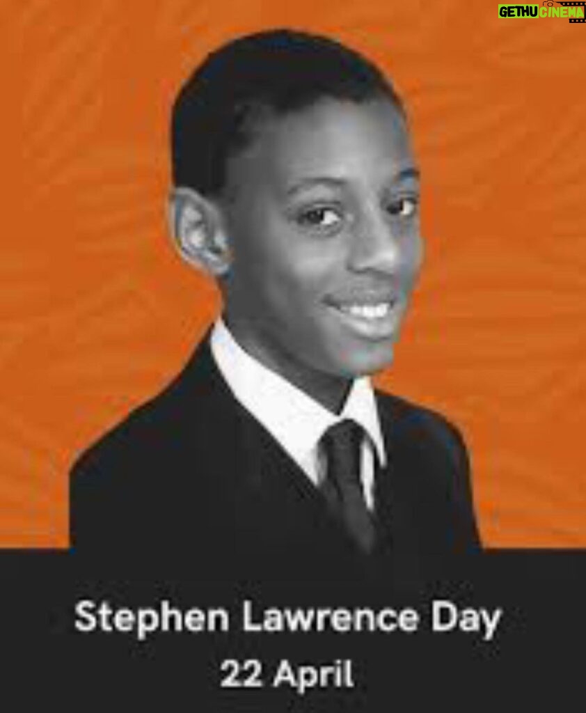 Saffron Burrows Instagram - Today we honour Stephen. #SLDay21　 #StephenLawrenceDay　 #BecauseOfStephen #ALegacyOfChange @sldayfdn