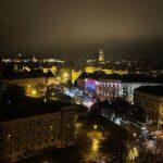 Saffron Burrows Instagram – #zagreb at night